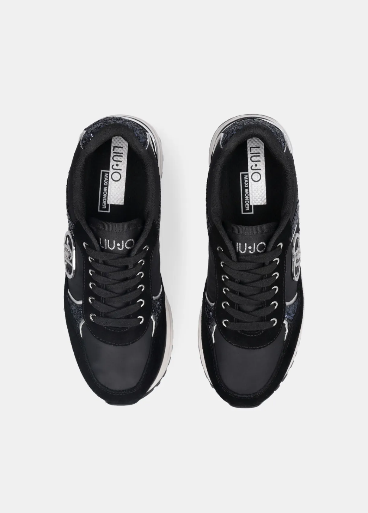 Liu Jo Sneakers à plateforme épaisse en glitter et en nylon|Femme Sneakers