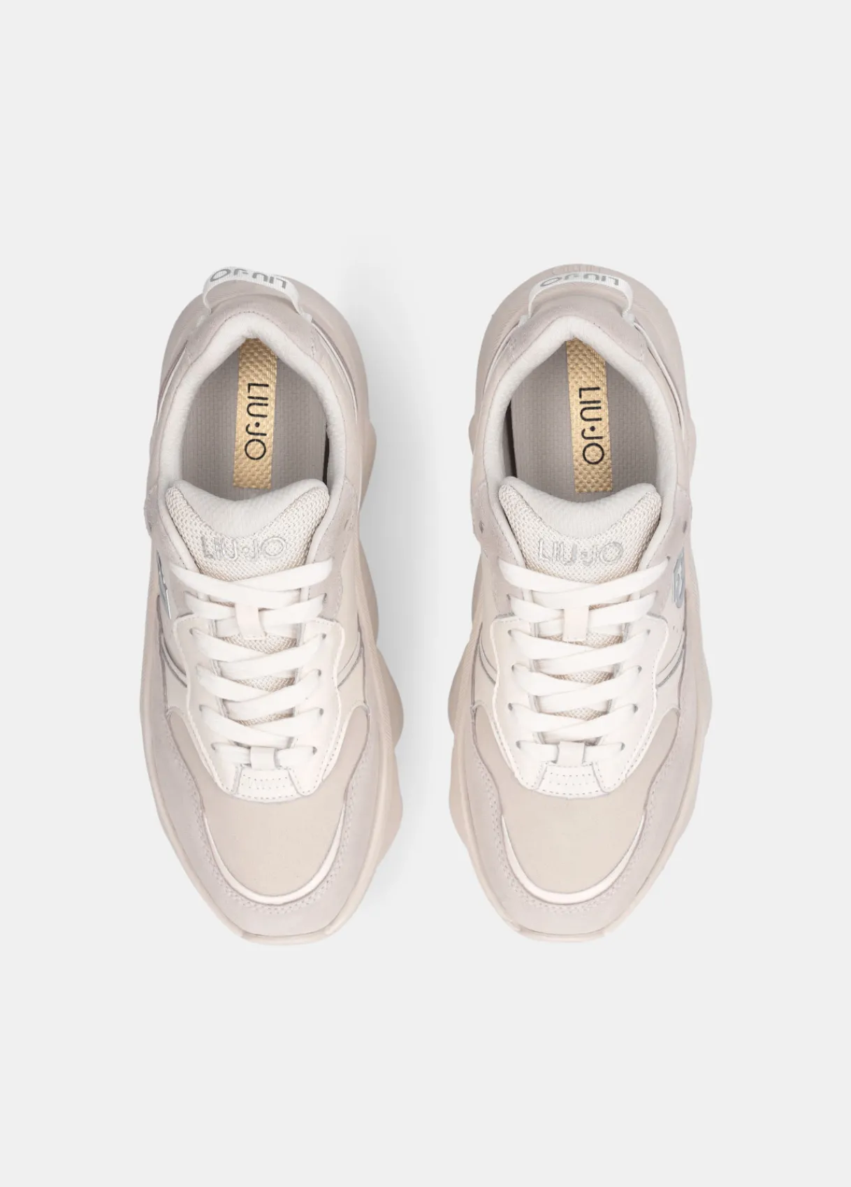 Liu Jo Sneakers à semelle épaisse en daim et en mesh|Femme Sneakers