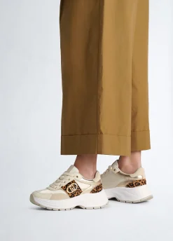 Liu Jo Sneakers avec détails en cuir de poulain|Femme Sneakers