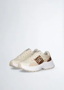 Liu Jo Sneakers avec détails en cuir de poulain|Femme Sneakers