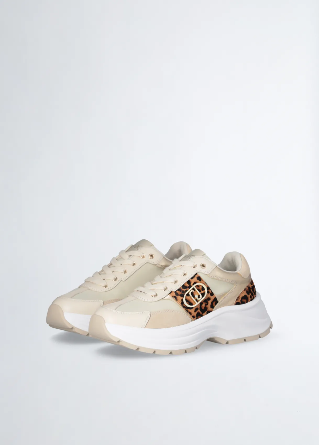 Liu Jo Sneakers avec détails en cuir de poulain|Femme Sneakers