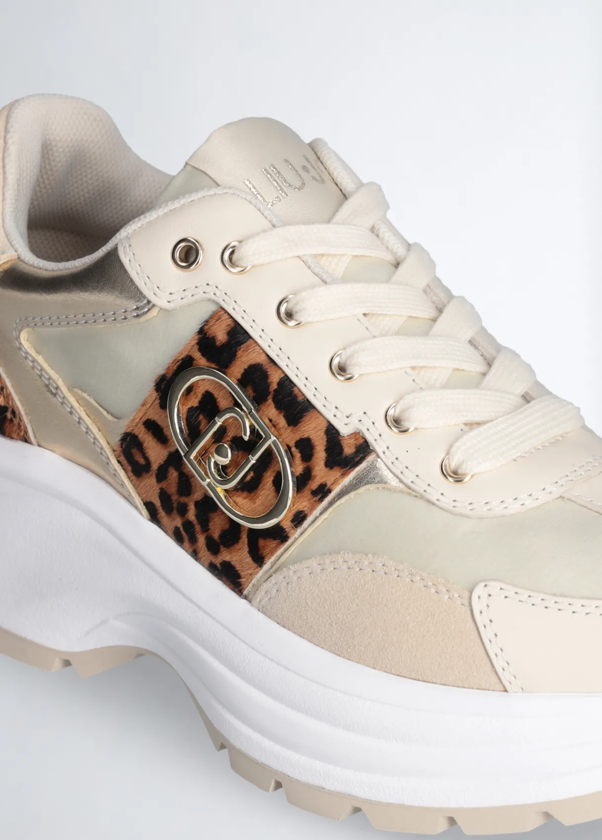 Liu Jo Sneakers avec détails en cuir de poulain|Femme Sneakers