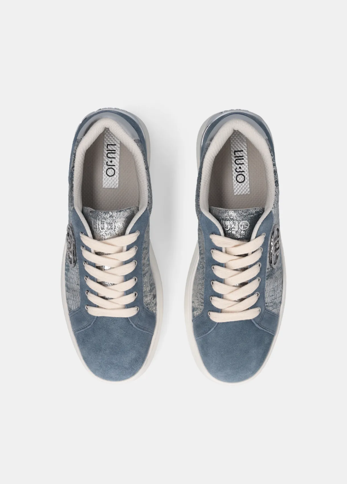 Liu Jo Sneakers avec effet craquelé lamé|Femme Sneakers