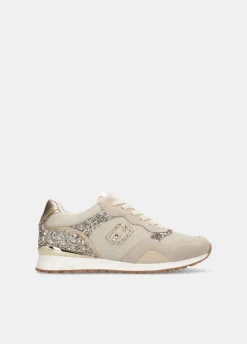 Liu Jo Sneakers avec glitters et mesh|Femme Sneakers