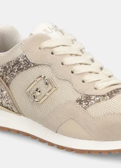 Liu Jo Sneakers avec glitters et mesh|Femme Sneakers
