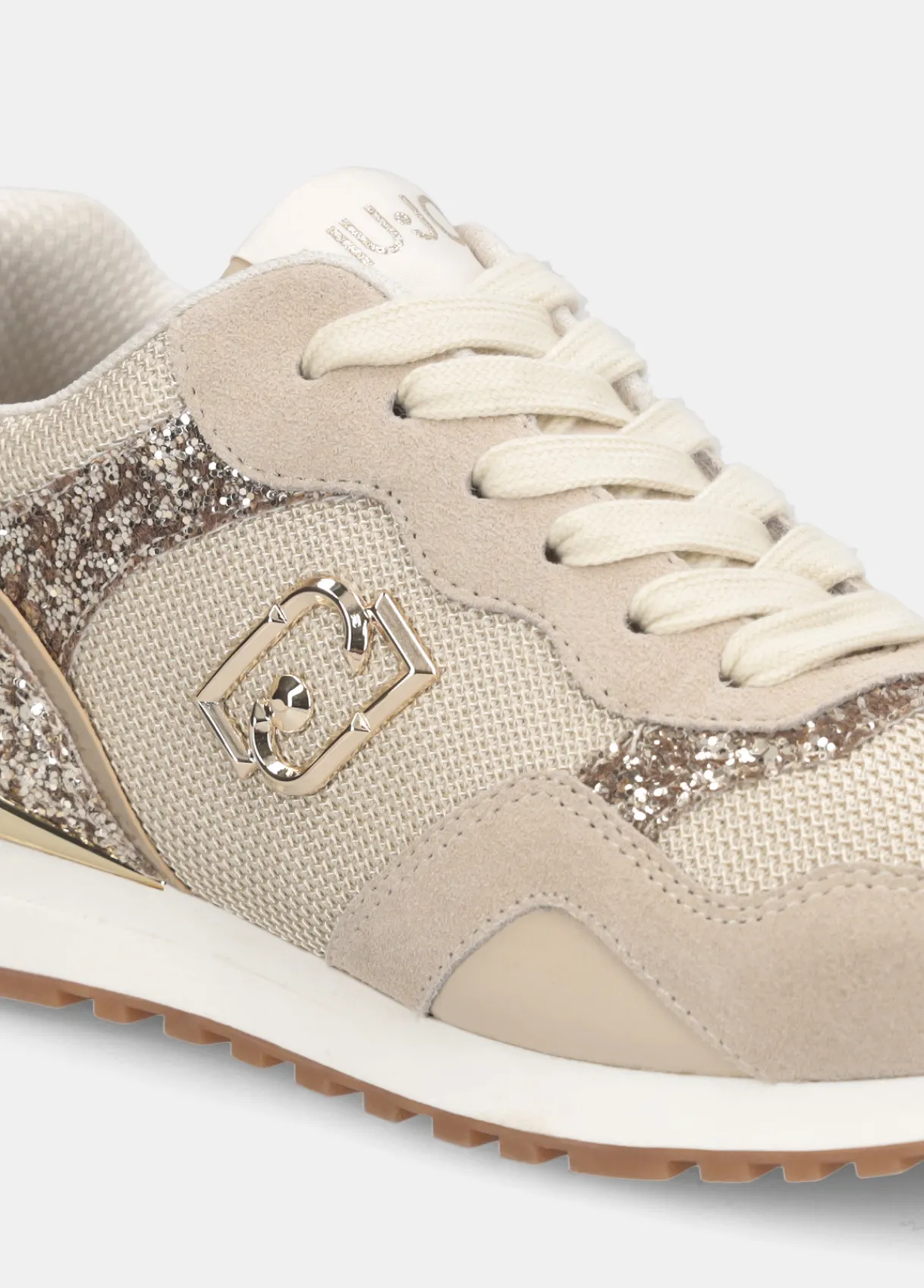 Liu Jo Sneakers avec glitters et mesh|Femme Sneakers