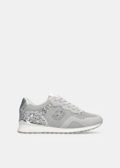 Liu Jo Sneakers avec glitters et mesh|Femme Sneakers
