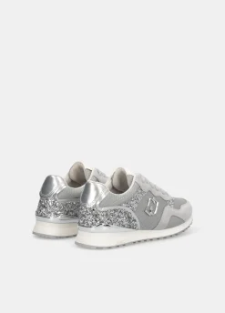Liu Jo Sneakers avec glitters et mesh|Femme Sneakers