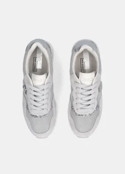Liu Jo Sneakers avec glitters et mesh|Femme Sneakers