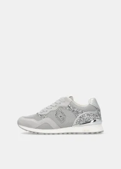 Liu Jo Sneakers avec glitters et mesh|Femme Sneakers