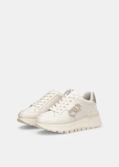Liu Jo Sneakers en cuir avec logo décoratif|Femme Sneakers