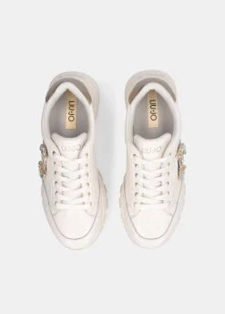 Liu Jo Sneakers en cuir avec logo décoratif|Femme Sneakers