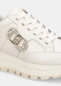 Liu Jo Sneakers en cuir avec logo décoratif|Femme Sneakers