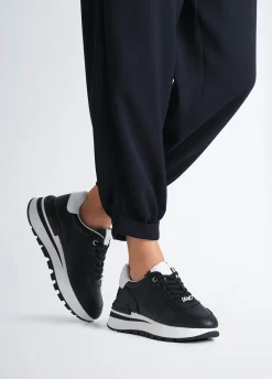 Liu Jo Sneakers en cuir avec logo ajouré|Femme Sneakers