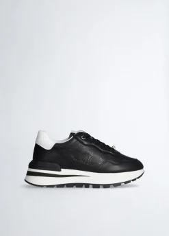 Liu Jo Sneakers en cuir avec logo ajouré|Femme Sneakers
