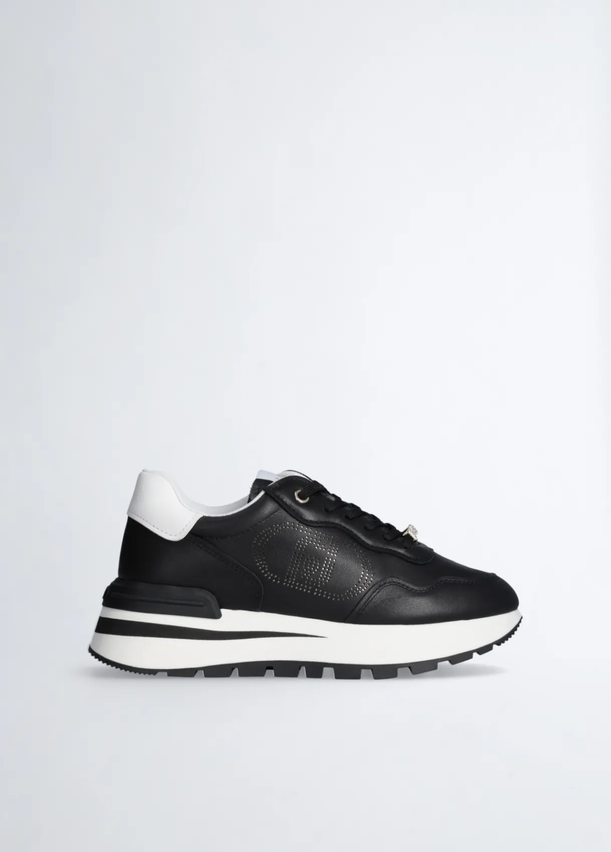 Liu Jo Sneakers en cuir avec logo ajouré|Femme Sneakers