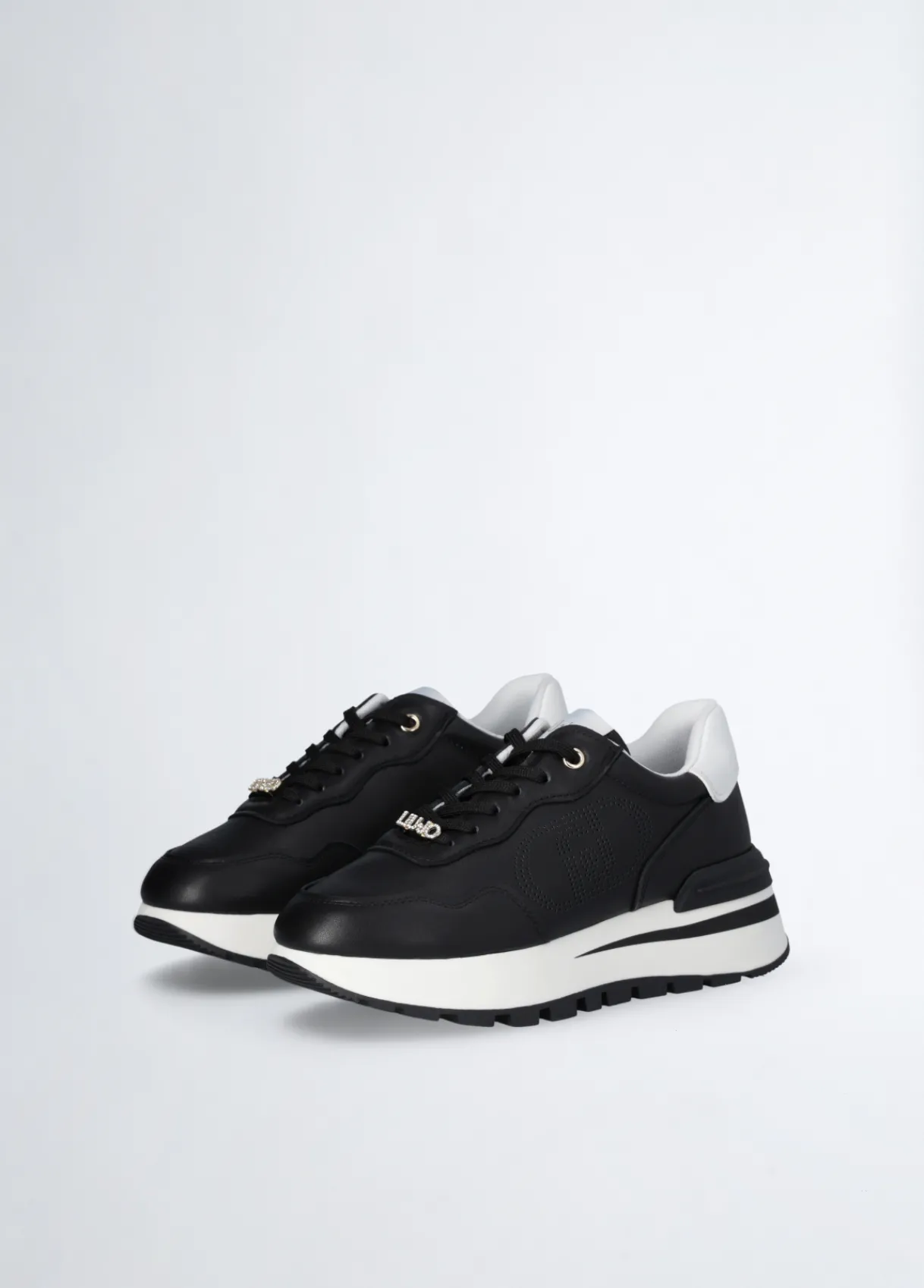 Liu Jo Sneakers en cuir avec logo ajouré|Femme Sneakers
