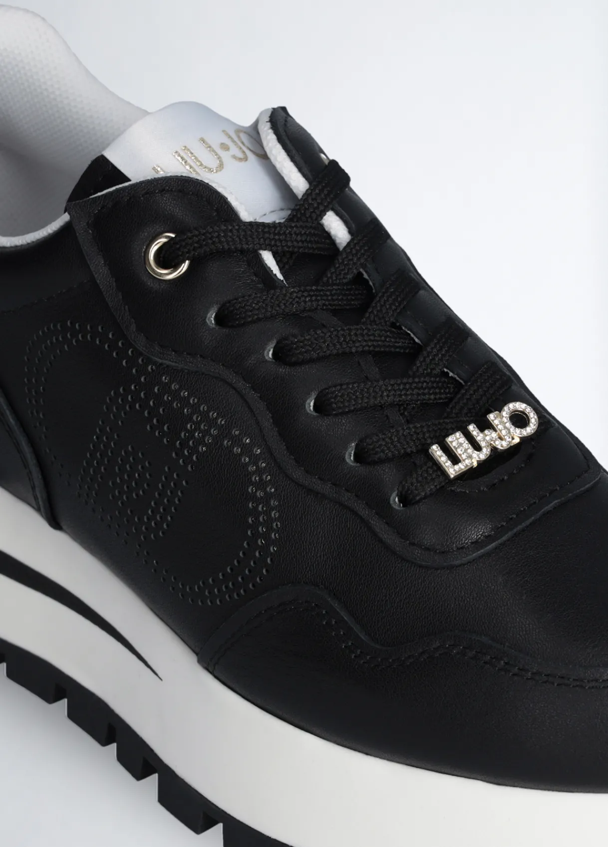 Liu Jo Sneakers en cuir avec logo ajouré|Femme Sneakers