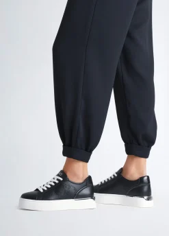 Liu Jo Sneakers en cuir avec logo ajouré|Femme Sneakers