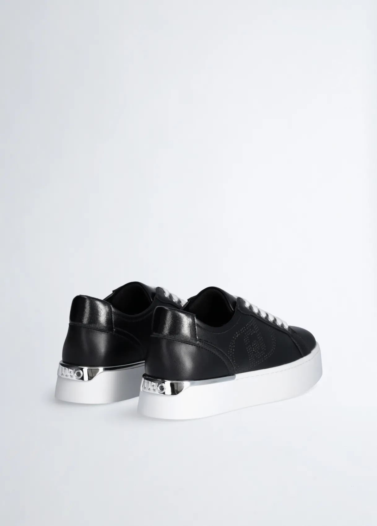 Liu Jo Sneakers en cuir avec logo ajouré|Femme Sneakers