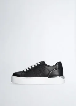 Liu Jo Sneakers en cuir avec logo ajouré|Femme Sneakers
