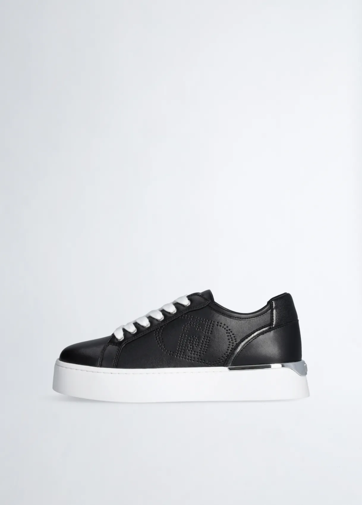 Liu Jo Sneakers en cuir avec logo ajouré|Femme Sneakers