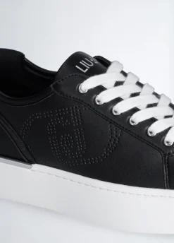 Liu Jo Sneakers en cuir avec logo ajouré|Femme Sneakers