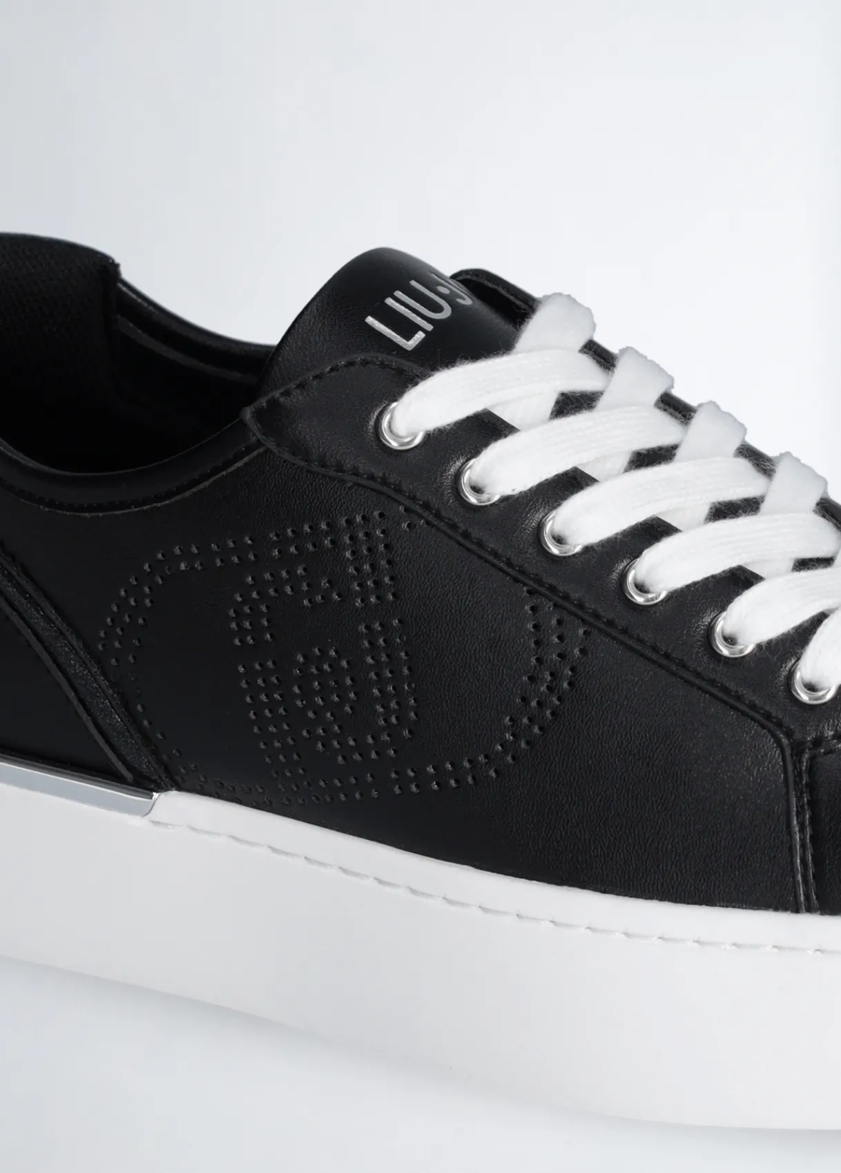 Liu Jo Sneakers en cuir avec logo ajouré|Femme Sneakers