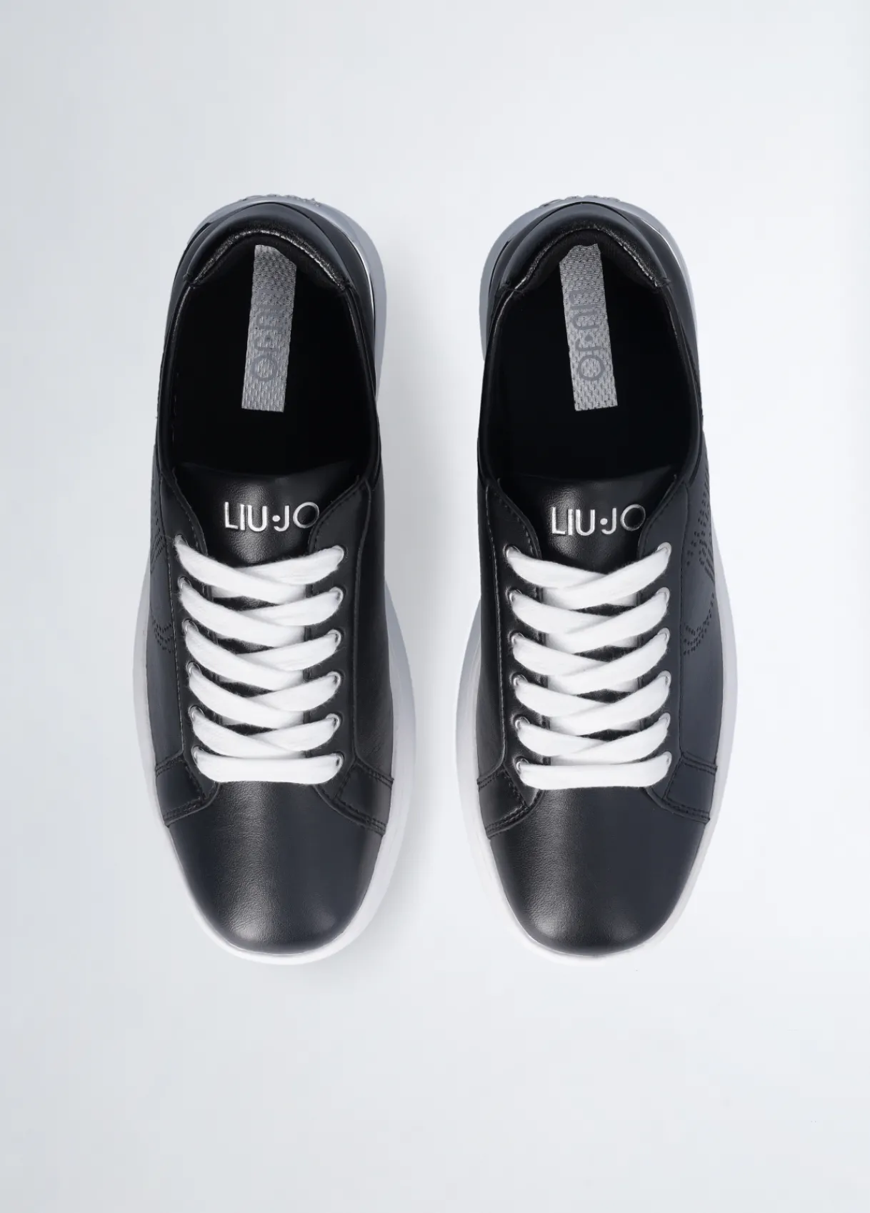 Liu Jo Sneakers en cuir avec logo ajouré|Femme Sneakers
