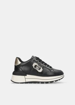 Liu Jo Sneakers en cuir avec logo décoratif|Femme Sneakers