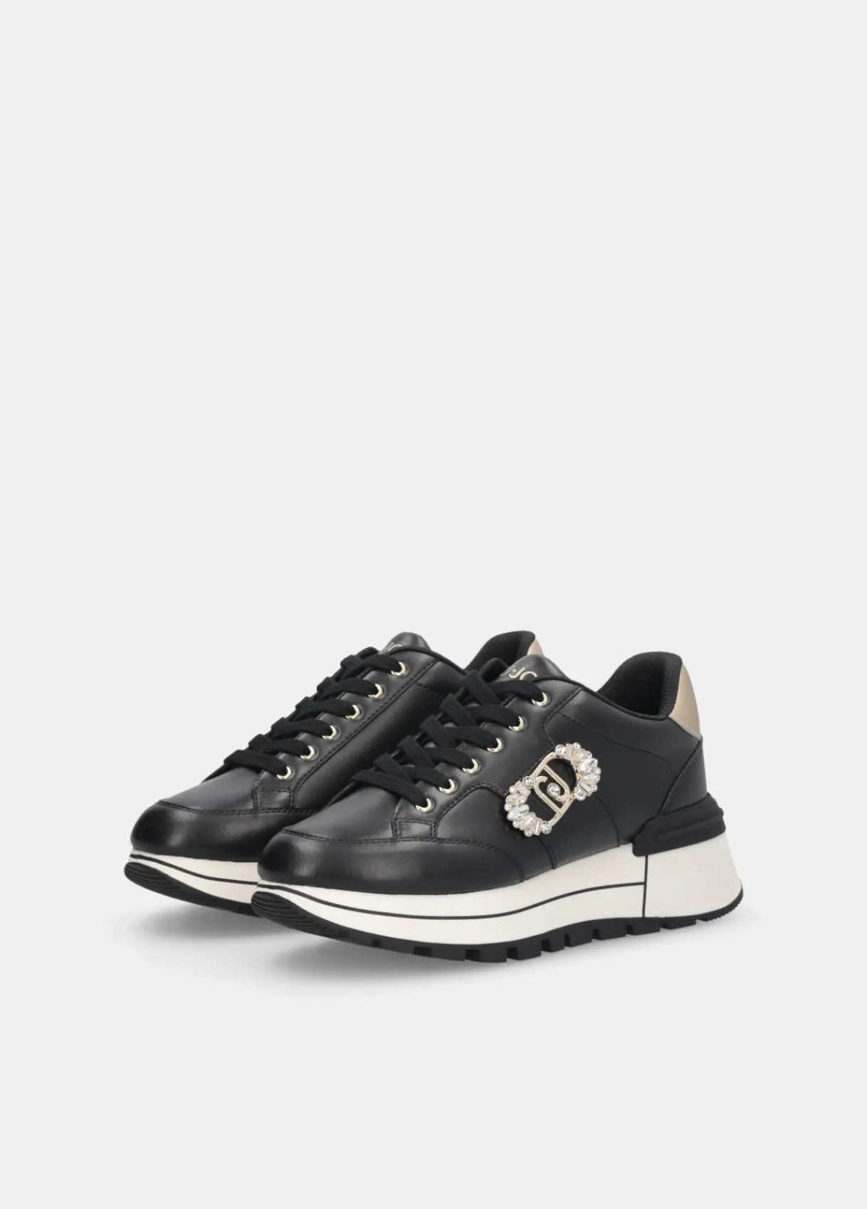 Liu Jo Sneakers en cuir avec logo décoratif|Femme Sneakers