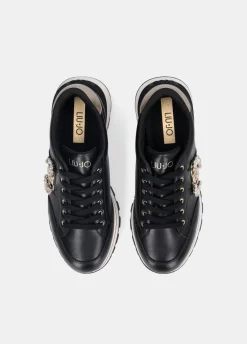 Liu Jo Sneakers en cuir avec logo décoratif|Femme Sneakers