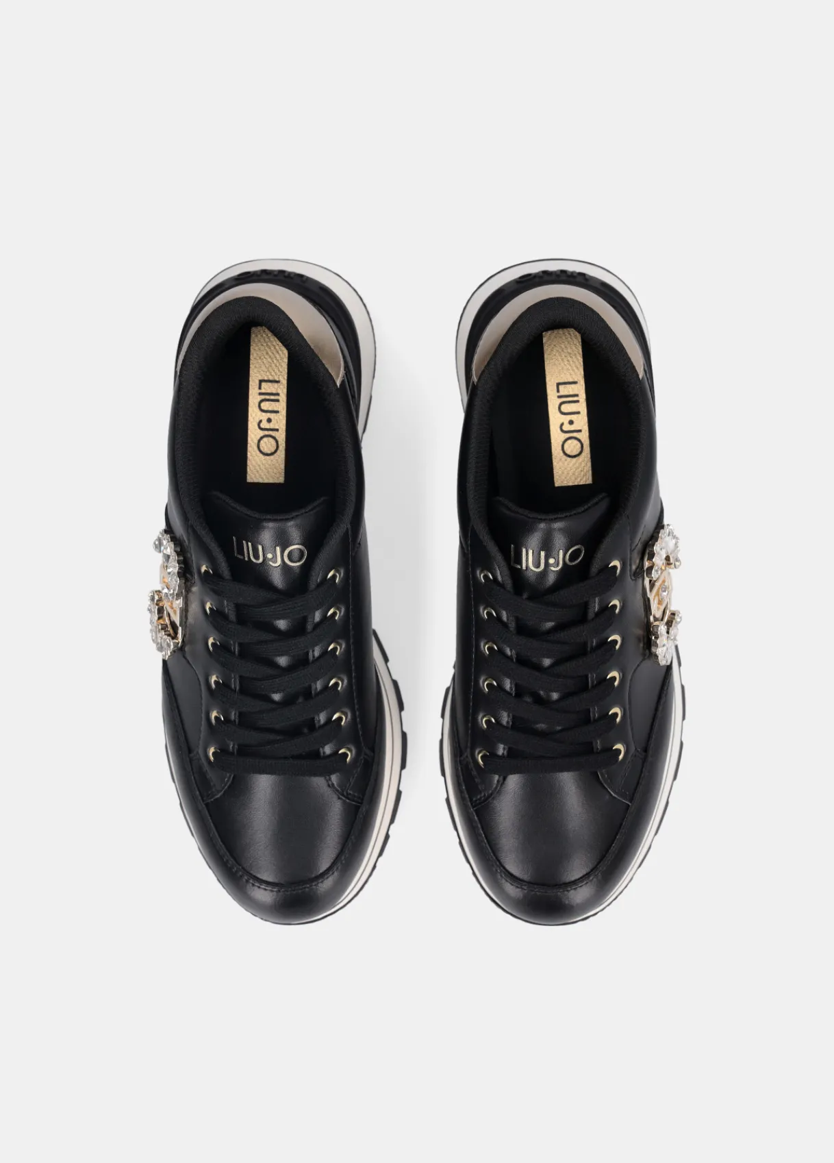 Liu Jo Sneakers en cuir avec logo décoratif|Femme Sneakers