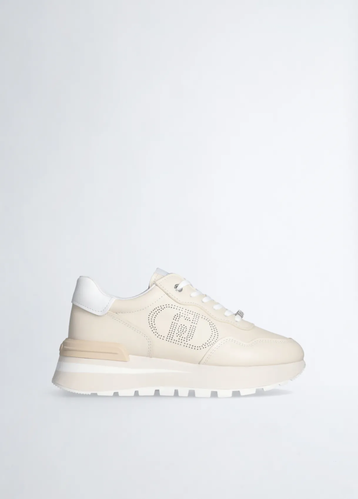 Liu Jo Sneakers en cuir avec logo ajouré|Femme Sneakers