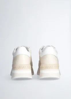 Liu Jo Sneakers en cuir avec logo ajouré|Femme Sneakers