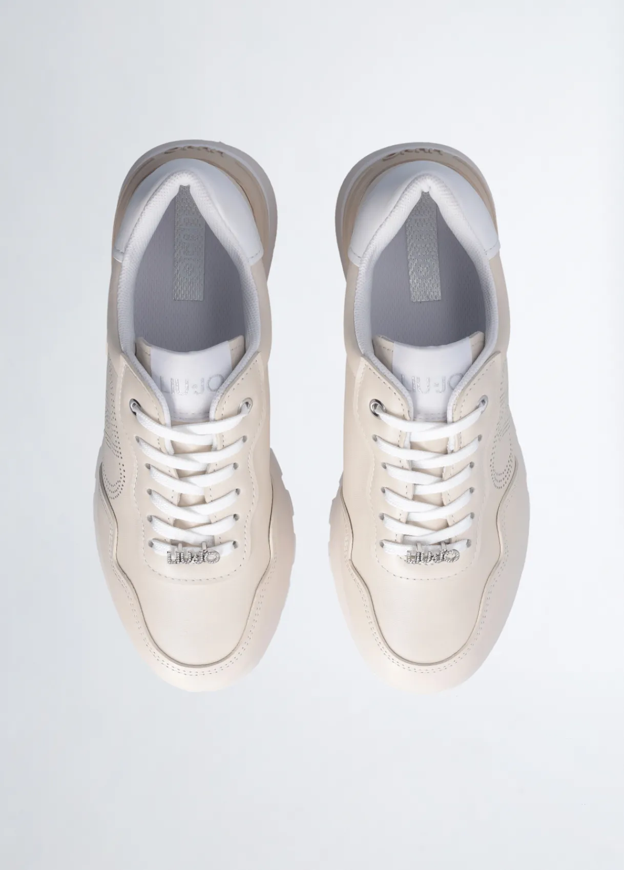 Liu Jo Sneakers en cuir avec logo ajouré|Femme Sneakers