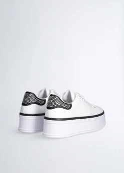 Liu Jo Sneakers en cuir avec strass|Femme Sneakers