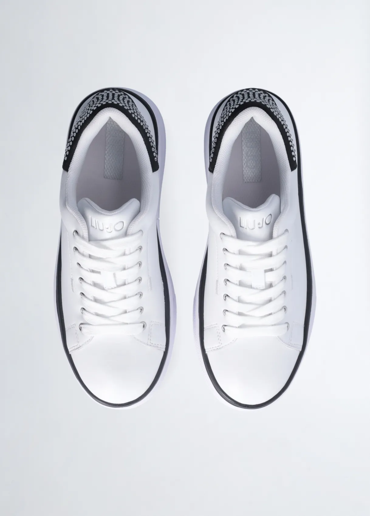 Liu Jo Sneakers en cuir avec strass|Femme Sneakers