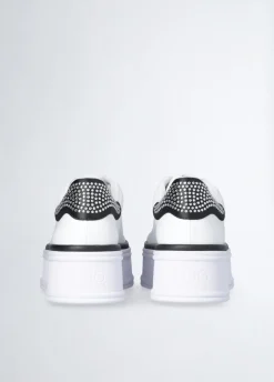 Liu Jo Sneakers en cuir avec strass|Femme Sneakers