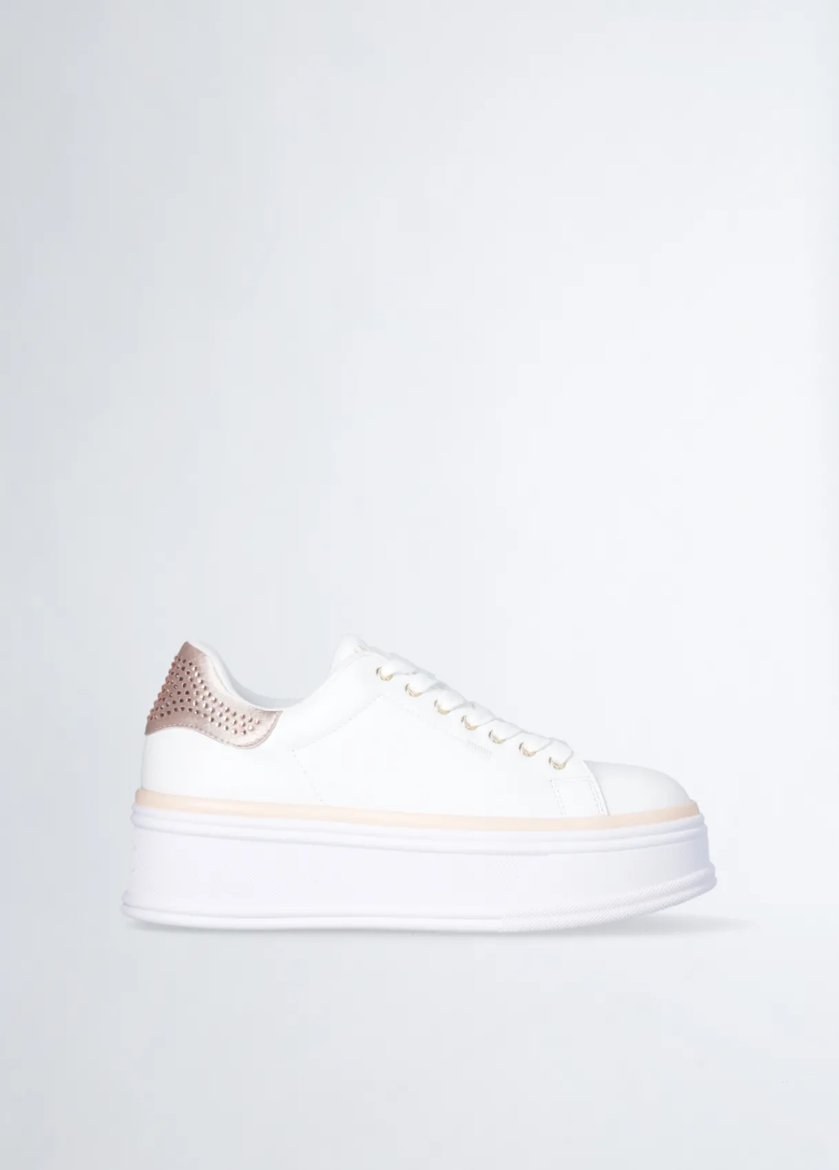 Liu Jo Sneakers en cuir avec strass|Femme Sneakers