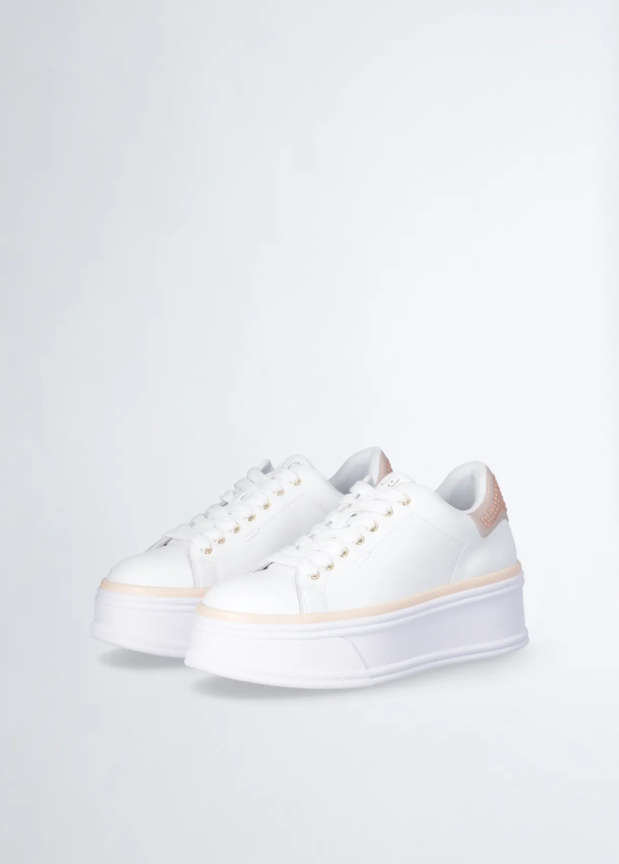 Liu Jo Sneakers en cuir avec strass|Femme Sneakers