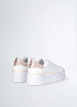 Liu Jo Sneakers en cuir avec strass|Femme Sneakers