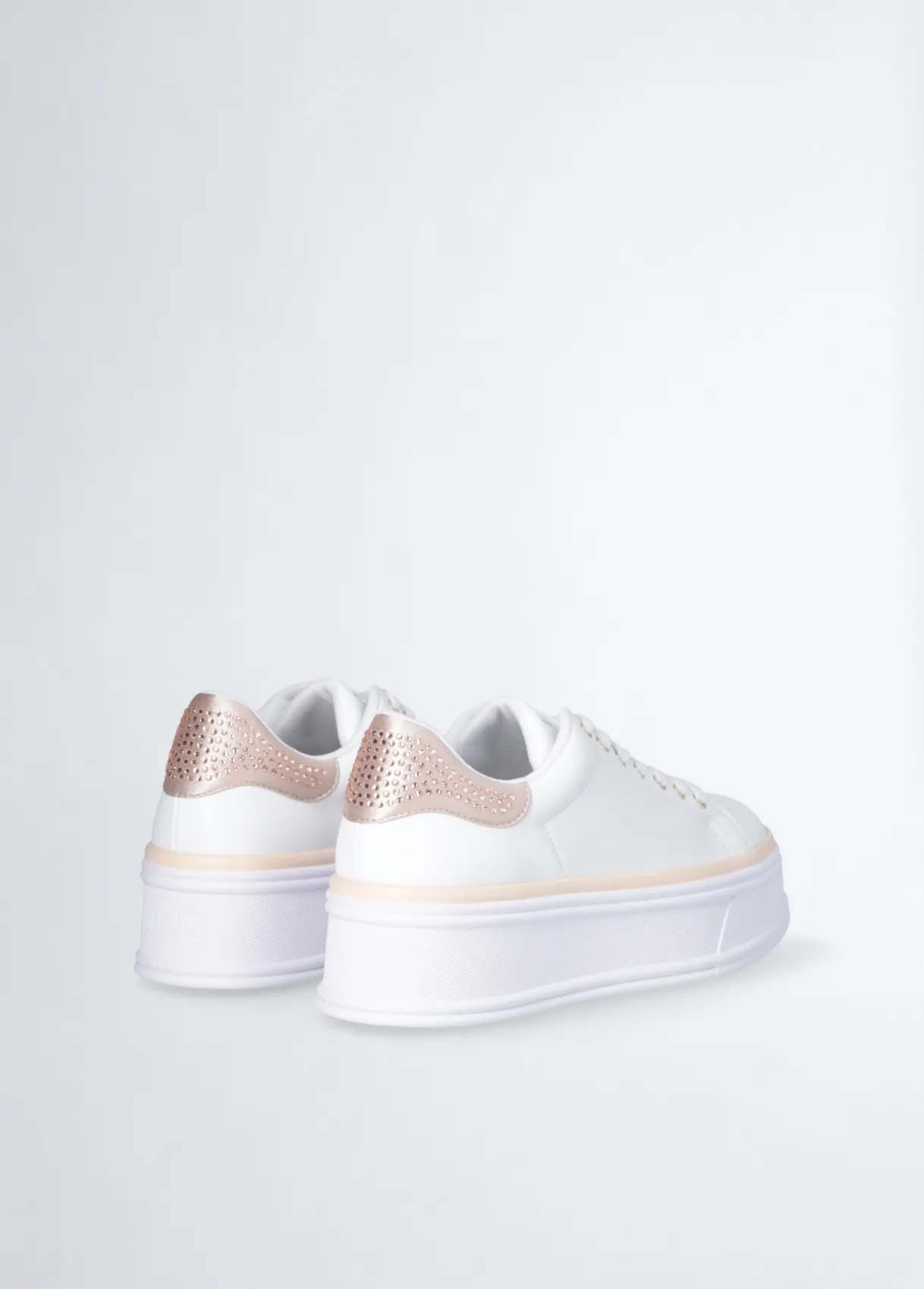 Liu Jo Sneakers en cuir avec strass|Femme Sneakers