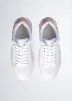 Liu Jo Sneakers en cuir avec strass|Femme Sneakers