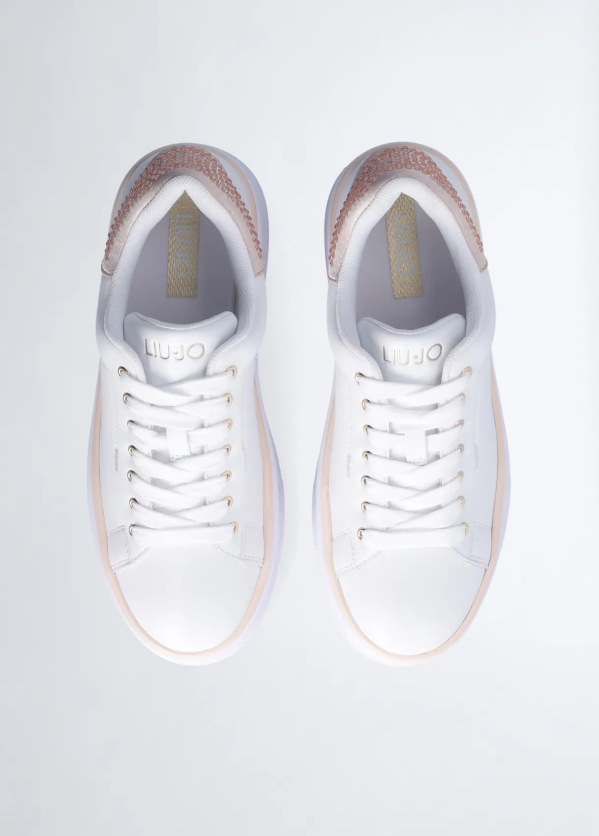 Liu Jo Sneakers en cuir avec strass|Femme Sneakers