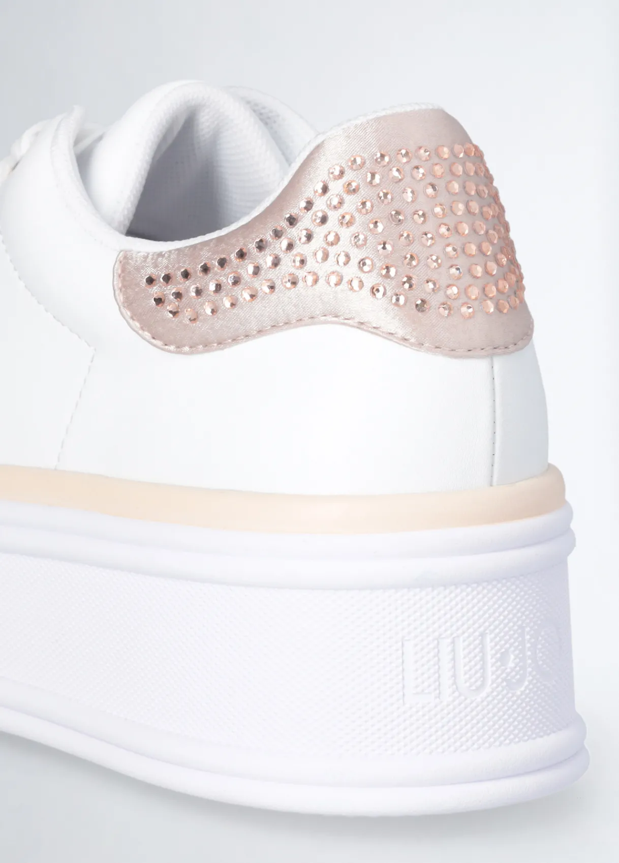 Liu Jo Sneakers en cuir avec strass|Femme Sneakers