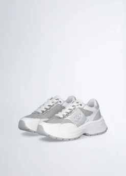 Liu Jo Sneakers en cuir et lurex|Femme Sneakers