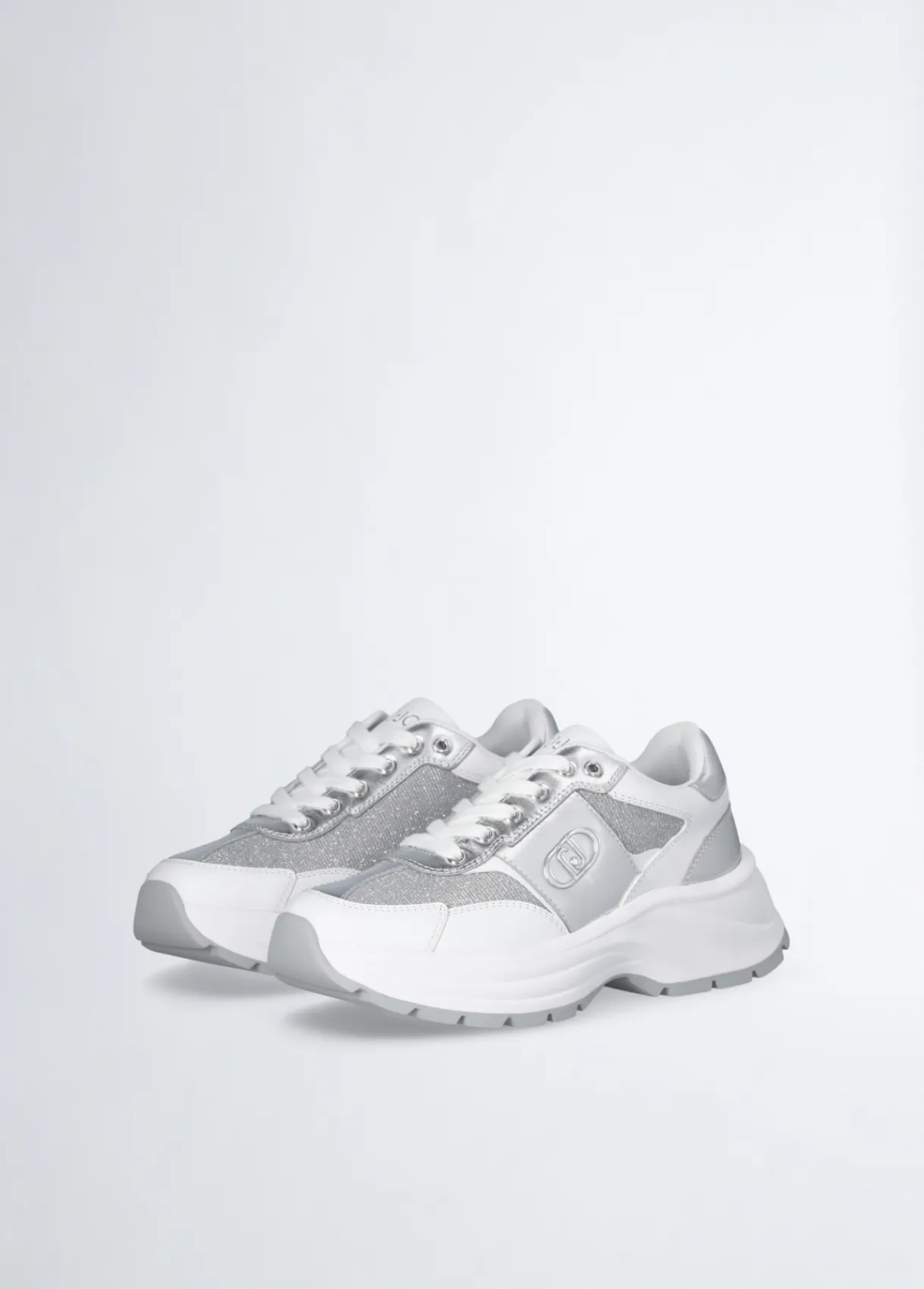 Liu Jo Sneakers en cuir et lurex|Femme Sneakers