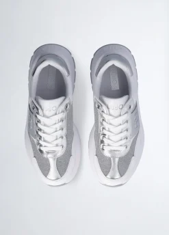 Liu Jo Sneakers en cuir et lurex|Femme Sneakers