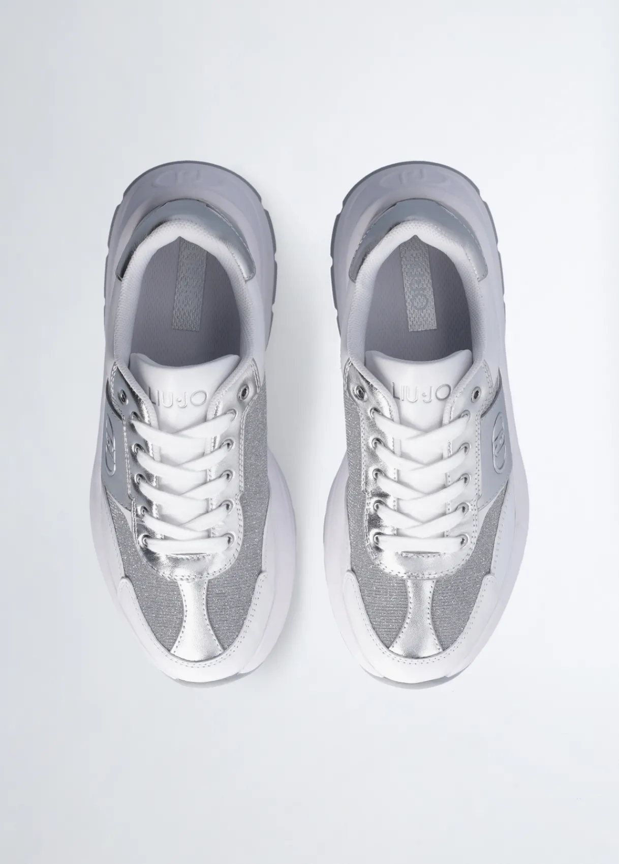 Liu Jo Sneakers en cuir et lurex|Femme Sneakers